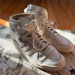 Off white adidas Forum mid rise sneakers